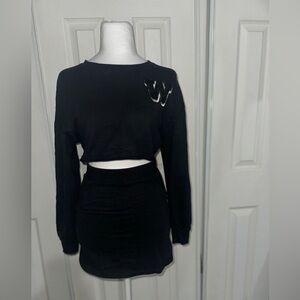 SHEIN Black Sweater Set
